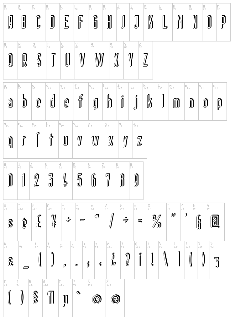 Berlin Email font map